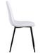 Chaise moderne similicuir blanc pieds métal noir Garo - Lot de 4 - Photo n°4