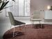 Chaise moderne tissu et pieds acier chromé Donia - Lot de 4 - Photo n°5