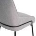 Chaise moderne tissu gris clair et pieds métal noir Loven - Photo n°7