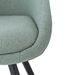 Chaise moderne tissu vert menthe et pieds métal noir Galie - Photo n°6