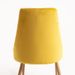 Chaise moderne velours jaune et pieds bois de hêtre naturel Kozak - Lot de 2 - Photo n°6