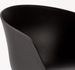 Chaise noir et pied métal effet bois Doker - Photo n°3