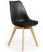Chaise noir style scandinave Spak - Lot de 2 - Photo n°2