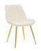 Chaise paris crème/or ensemble 2 pz cm 51x59x79 - Photo n°1