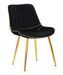 Chaise paris nera/or ensemble 2 pièces 51x59x79 cm - Photo n°1
