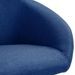 Chaise pivotante de bureau Bleu Tissu 23 - Photo n°7