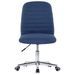 Chaise pivotante de bureau Bleu Tissu 5 - Photo n°2