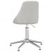 Chaise pivotante de bureau Gris clair Tissu 4 - Photo n°6