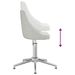 Chaise pivotante de bureau Gris clair Tissu 4 - Photo n°7