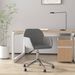 Chaise pivotante de bureau Gris clair Tissu - Photo n°1