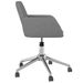 Chaise pivotante de bureau Gris clair Tissu - Photo n°4