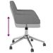 Chaise pivotante de bureau Gris clair Tissu - Photo n°7