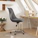 Chaise pivotante de bureau Gris foncé Tissu - Photo n°1