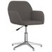 Chaise pivotante de bureau Gris foncé Tissu - Photo n°2