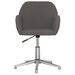 Chaise pivotante de bureau Gris foncé Tissu - Photo n°3