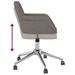 Chaise pivotante de bureau Gris foncé Tissu - Photo n°7