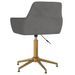 Chaise pivotante de bureau Gris foncé Velours 8 - Photo n°6