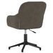 Chaise pivotante de bureau Gris foncé Velours - Photo n°5