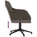 Chaise pivotante de bureau Gris foncé Velours - Photo n°6