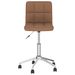 Chaise pivotante de bureau Marron Tissu 14 - Photo n°3