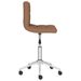 Chaise pivotante de bureau Marron Tissu 14 - Photo n°4