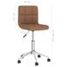 Chaise pivotante de bureau Marron Tissu 14 - Photo n°8