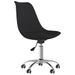 Chaise pivotante de bureau Noir Tissu - Photo n°2