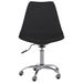 Chaise pivotante de bureau Noir Tissu - Photo n°3