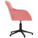 Chaise pivotante de bureau Rose Velours - Photo n°4