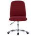 Chaise pivotante de bureau Rouge bordeaux Tissu 10 - Photo n°2