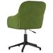 Chaise pivotante de bureau Vert clair Velours - Photo n°5