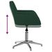 Chaise pivotante de bureau Vert foncé Tissu - Photo n°7