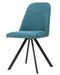 Chaise pivotante Kriza à 180º en tissu avec pieds en métal noir – Design contemporain - Photo n°1