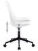 Chaise pivotante polypropylène et coussin simili cuir blanc Stylish - Lot de 2 - Photo n°7