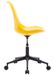 Chaise pivotante polypropylène et coussin simili cuir jaune Stylish - Lot de 2 - Photo n°4
