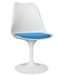Chaise pivotante TULIPA Premium blanche – Coussin en simili cuir – Structure renforcée haut de gamme - Photo n°1