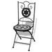 Chaise pliable métal et céramique noir Ivai - Lot de 2 - Photo n°1