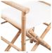 Chaise pliable toile blanc et bambou Cykat - Photo n°4