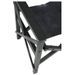 Chaise pliante avec accoudoirs cuir et bois massif noir Liath - Photo n°9
