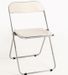 Chaise pliante blanche Marta - Lot de 4 - Photo n°1