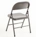 Chaise pliante métal gris brillant Taly - Lot de 2 - Photo n°3