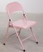 Chaise pliante rose brillant Klea - Lot de 2 - Photo n°1