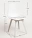 Chaise polypropylène blanc Brink - Lot de 2 - Photo n°4