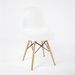 Chaise polypropylène blanc et pieds bois clair Kenza - Photo n°1