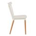 Chaise polypropylène blanc et pieds bois naturel Welly - Photo n°2