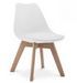 Chaise pour enfant TULA style nordique - Assise en simili cuir et pieds en bois clair - Photo n°1