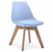 Chaise pour enfant TULA style nordique - Assise en simili cuir et pieds en bois clair - Photo n°1