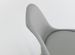 Chaise PVC gris et pieds hêtre massif clair Bart - Lot de 4 - Photo n°3