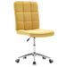 Chaise réglable tissu jaune et métal chromé Ufat - Lot de 2 - Photo n°1