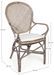 Chaise rotin vieilli avec coussin marron clair Edina - Lot de 2 - Photo n°3